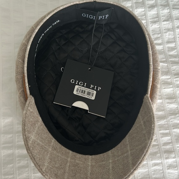 Gigi Pip James Felt Fisherman Baker Boy Cap Beige - Picture 4 of 7